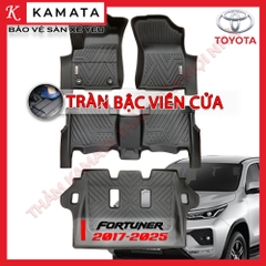 Thảm lót sàn ô tô Toyota Fortuner 2017 - 2024 khuôn đúc TPV 1 bộ 4 tấm