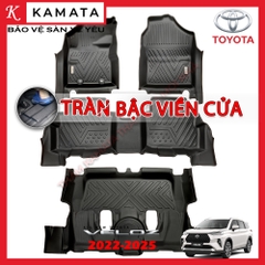 Thảm lót sàn ô tô Toyota cross 2020 - 2023 khuôn đúc TPV (1 bộ 3 tấm)