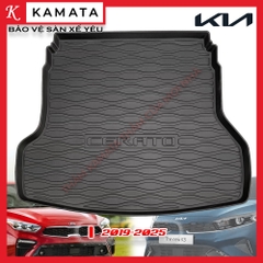 Thảm lót cốp xe ô tô KIA Cerato/ K3 2019- 2024 chất liệu TPV cao cấp mới nhất