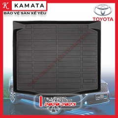 Thảm lót cốp xe ô tô Toyota Cross 2020 - 2023 chất liệu TPV cao cấp mới nhất