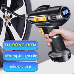 Máy bơm xe cầm tay Mini cao cấp