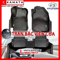 Thảm lót sàn ô tô KAMATA 5D dành cho Hyundai Accent 2017-2023 khuôn đúc TPV
