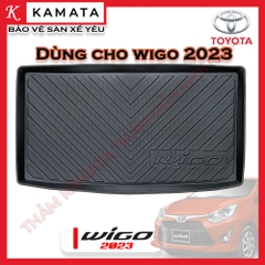 Thảm lót cốp xe ô tô Toyota Wigo 2017 -2023 chất liệu TPV cao cấp mới nhất