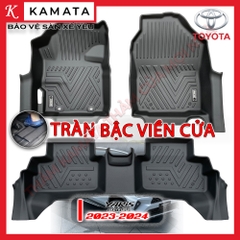 Thảm lót sàn ô tô Toyota Yaris cross 2023 khuôn đúc TPV tràn viền (1 bộ 3 tấm)
