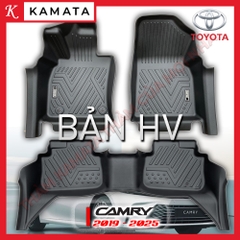 Thảm lót sàn ô tô Toyota Camry 2023 bản 2.5 khuôn đúc TPV (1 bộ 3 tấm)