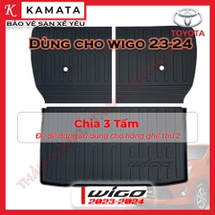 Thảm lót cốp xe ô tô Toyota Wigo 2017 -2023 chất liệu TPV cao cấp mới nhất
