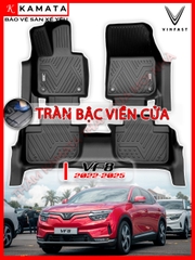 Thảm lót sàn ô tô 5D Vinfast Vf8 2023 - Nay đúc nguyên khối TPV cao cấp