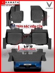 Thảm lót sàn ô tô đúc nguyên khối VF9 2022-2025 đúc nguyên khối TPV (4 tấm/Bộ)