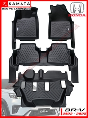 Thảm lót sàn ô tô Honda BRV 2023 khuôn đúc TPV 1 bộ 4 tấm