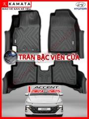 Thảm lót sàn ô tô Hyundai Accent 2024 khuôn đúc TPV mới nhất
