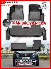 Thảm lót sàn ô tô Peugeot 5008 2017-2024 đúc nguyên khối TPV ( 1 bộ/4 tấm)
