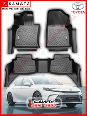 Thảm lót sàn ô tô Toyota Camry 2023 bản 2.5 khuôn đúc TPV (1 bộ 3 tấm)