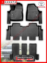 Thảm lót sàn ô tô Toyota Innova cross 2023-2024 khuôn đúc TPV (1 bộ 4 tấm)