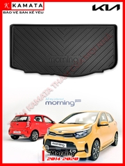 Thảm lót cốp xe ô tô Kia Morning  2014 - 2020 chất liệu TPV cao cấp mới nhất