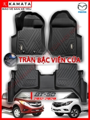 Thảm lót sàn ô tô 5D Mazda BT-50 2012-2020 đúc nguyên khối TPV (3 tấm/Bộ)