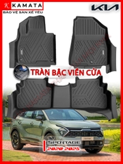 Thảm lót sàn ô tô Kia Sportage 2022-2025 đúc nguyên khối TPV tràn viền cửa ( 1 bộ/3 tấm)