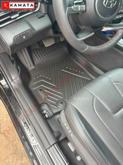 Thảm lót sàn ô tô Hyundai Elantra 2022-2024 khuôn đúc TPV tràn viền (1 bộ 3 tấm)