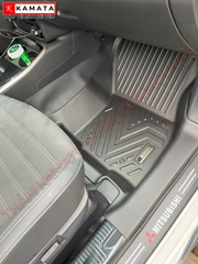 Thảm lót sàn ô tô Mitsubishi Outlander 2019 - 2023 đúc nguyên khối tràn viền TPV  (4 tấm/Bộ)