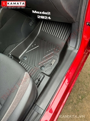 Thảm lót sàn ô tô Mazda2 2019 - 2023 đúc nguyên khối TPV (3 tấm/Bộ)
