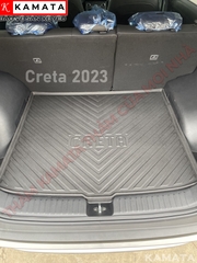 Thảm lót cốp xe ô tô Hyundai Creta 2022 - 2023 chất liệu TPV cao cấp mới nhất