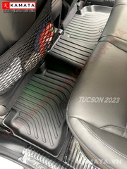 Thảm lót sàn ô tô 3D Hyundai Tucson 2023 đúc nguyên khối TPE ( 1 bộ/3 tấm)