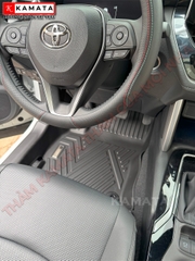 Thảm lót sàn ô tô Toyota cross 2020 - 2023 khuôn đúc TPV tràn viền - hàng 2 (1 tấm) phiên bản G&V