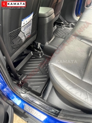 Thảm lót sàn ô tô Hyundai Kona 2018-2022 khuôn đúc TPV (1 bộ 3 tấm)