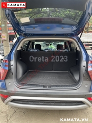 Thảm lót cốp xe ô tô Hyundai Creta 2022 - 2023 chất liệu TPV cao cấp mới nhất