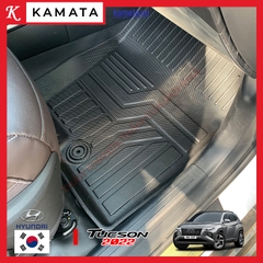 Thảm lót sàn ô tô 3D Hyundai Tucson 2023 đúc nguyên khối TPE ( 1 bộ/3 tấm)