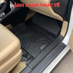 Thảm lót sàn ô tô Toyota Vios 2019 - 2025 khuôn đúc TPV (1 bộ 3 tấm) Tràn Viền