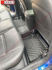 Thảm lót sàn ô tô Hyundai Kona 2018-2022 khuôn đúc TPV (1 bộ 3 tấm)