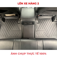 Thảm lót sàn ô tô 5D Nissan Navara 2015-2023 đúc nguyên khối TPV (3 tấm/Bộ)
