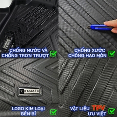 Thảm lót sàn ô tô Toyota cross 2020 - 2023 khuôn đúc TPV (1 bộ 3 tấm)