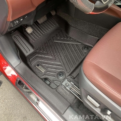 Thảm lót sàn ô tô Toyota cross 2020 - 2023 khuôn đúc TPV (1 bộ 3 tấm)
