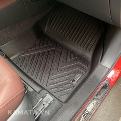 Thảm lót sàn ô tô Toyota cross 2020 - 2023 khuôn đúc TPV (1 bộ 3 tấm)