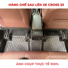 Thảm lót sàn ô tô Toyota cross 2020 - 2023 khuôn đúc TPV (1 bộ 3 tấm)