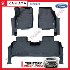 Thảm lót sàn 5D Ford Territory 2022-2023 1 bộ 3 tấm