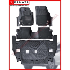 Thảm lót sàn ô tô 5D Mitsubishi Xpander/Cross 2019 - 2023 đúc nguyên khối TPV + Nhung Cap cấp nhất (4 tấm/Bộ)