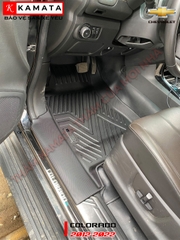 Thảm lót sàn ô tô 5D Chevrolet Colorado 2012-2023 đúc nguyên khối TPV (3 tấm/Bộ)