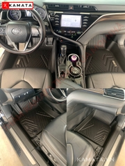 Thảm lót sàn ô tô Toyota Camry 2023 bản 2.5 khuôn đúc TPV (1 bộ 3 tấm)