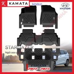Thảm lót sàn ô tô Hyundai Stargazer 2022-2023 khuôn đúc TPV (1 bộ 4 tấm)