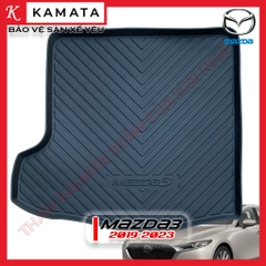 Thảm lót cốp xe ô tô Mazda3 2019 - 2023 chất liệu TPV cao cấp mới nhất