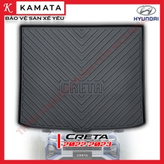 Thảm lót cốp xe ô tô Hyundai Creta 2022 - 2023 chất liệu TPV cao cấp mới nhất