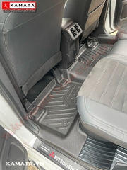 Thảm lót sàn ô tô Mitsubishi Outlander 2019 - 2023 đúc nguyên khối tràn viền TPV  (4 tấm/Bộ)