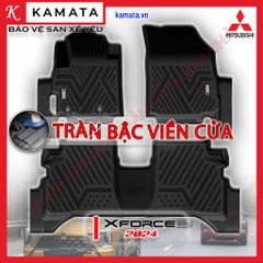 Thảm lót sàn ô tô đúc nguyên khối tràn viền Mitsubishi Xforce 2024 chất liệu TPV cao cấp