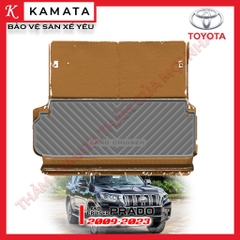 Thảm lót cốp tô Toyota Landcruiser Prado 2009 - 2024 đúc nguyên khối tràn viền TPV (1 tấm/Bộ)