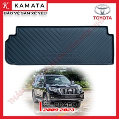Thảm lót cốp tô Toyota Landcruiser Prado 2009 - 2024 đúc nguyên khối tràn viền TPV (1 tấm/Bộ)