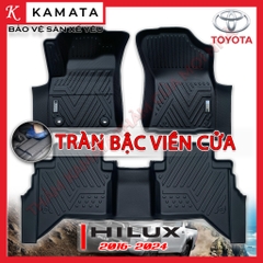 Thảm lót sàn ô tô 5D Toyota Hilux 2016 - 2024 đúc nguyên khối TPV cao cấp