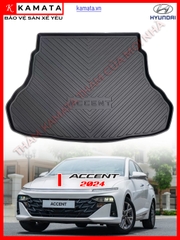 Thảm lót cốp xe ô tô Hyundai Accent 2024 (bản mới all new) chất liệu TPV cao cấp mới nhất