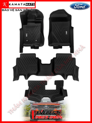 Thảm ô tô lót sàn KAMATA 5D dành cho Ford Everest 2023 đúc nguyên khối TPV